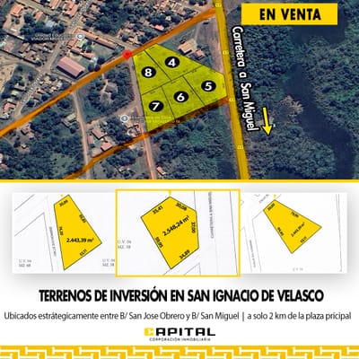 TERRENOS EN VENTA ZONA SUR SAN IGNACIO DE VELASCO