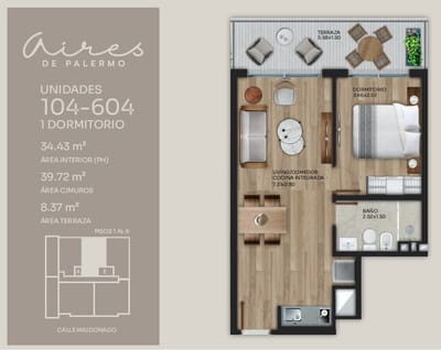 Venta Apartamento 1 Dormitorio, Ideal Inversor, Entrega Noviembre 2024, Palermo