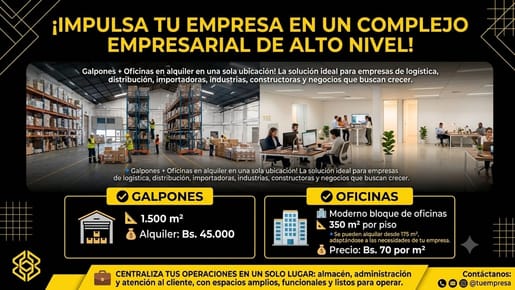 Galpon con oficinas zona Parque Industrial en alquiler