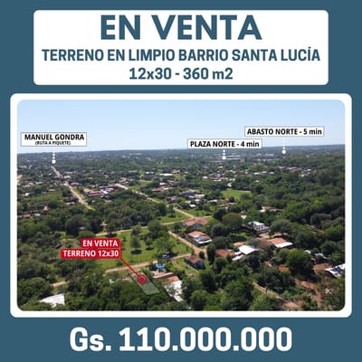 VENDO TERRENO EN LIMPIO ZONA SHOPPING PLAZA NORTE