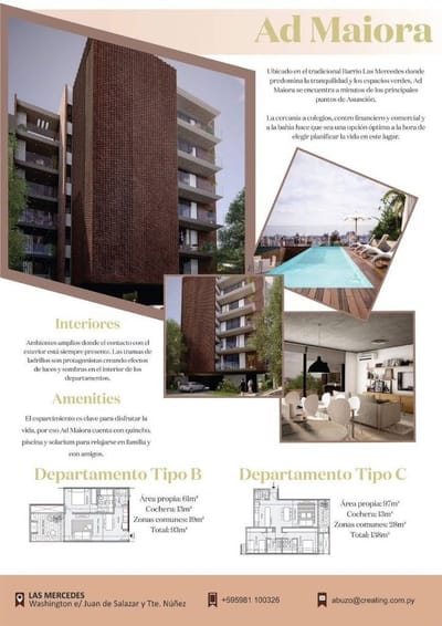 VENDO Departamento de 2 habitaciones en el Edificio Boston AD Maiora