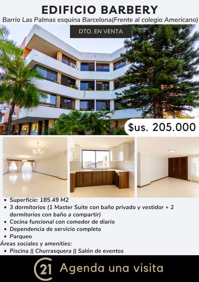 DEPARTAMENTO EN VENTA - LAS PALMAS (Edificio BARBERY)