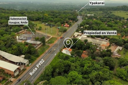 VENDO PROPIEDAD COMERCIAL EN ITAUGUA SOBRE RUTA 2 