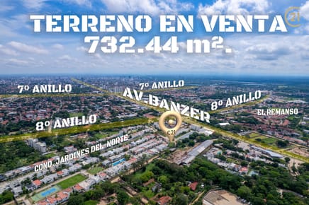 TERRENO EN VENTA  ZONA NORTE SANTA CRUZ