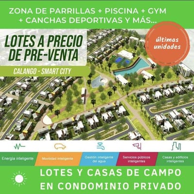 SE VENDEN LOTES EN CONDOMINIO BOSQUES DE CALANGO DESDE 200m2