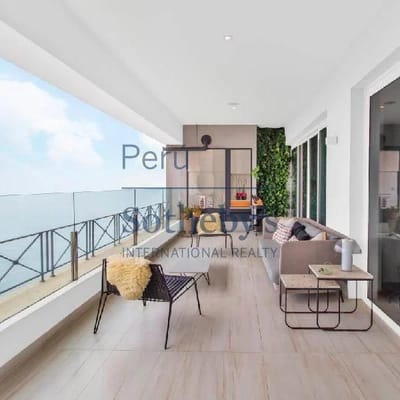 Elegante Flat se alquila con o sin muebles en condominio de lujo en Barranco