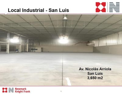 ALQUILER - LOCAL INDUSTRIAL - SAN LUIS - 3,652 M2