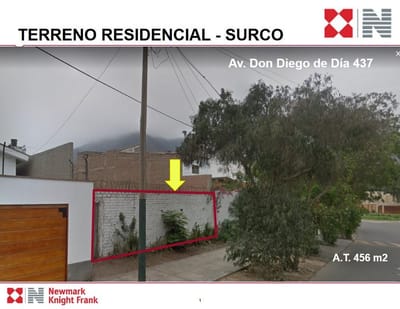 TERRENO EN VENTA EN AV. DIEGO DE DIA - SURCO