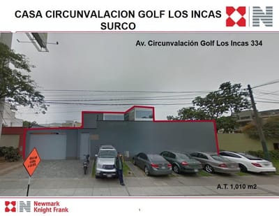 CASA VENTA CIRCUNVALACION GOLF LOS INCAS - SURCO 1,010 M2