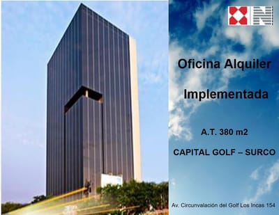 ALQUILER - OFICINA - 380 M2 - IMPLEMENTADA - SURCO