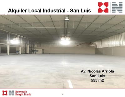 ALQUILER - LOCAL INDUSTRIAL - 555 m2 - SAN LUIS