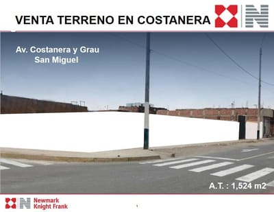 VENTA DE TERRENO COSTANERA 1,524 M2 - CALLAO