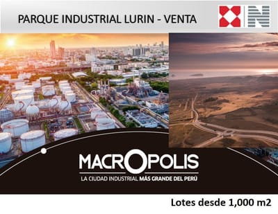 TERRENO VENTA  INDUSTRIAL 2,000 M2 LURIN