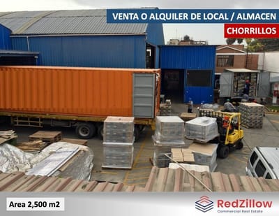 VENTA O ALQUILER DE LOCAL CON NAVES 2,500M2 - CHORRILLOS