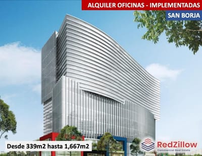 ALQUILER OFICINA IMPLEMENTADA 465m2 - SAN BORJA