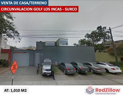 VENTA CASA/TERRENO 1,010 M2 - GOLF LOS INCAS, SURCO