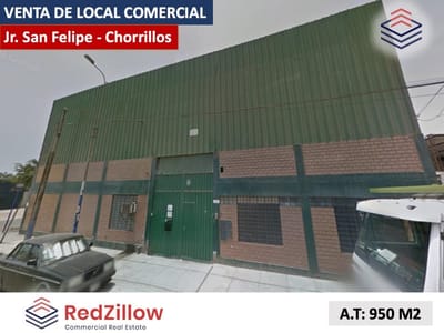 VENTA DE LOCAL COMERCIAL 950 M2 - SAN FELIPE - CHORRILLOS