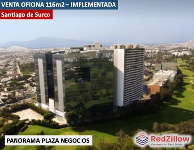 VENTA DE OFICINA 116M2 IMPLEMENTADA - STGO. DE SURCO