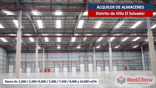 ALQUILER DE ALMACENES 2,000M2 - VILLA EL SALVADOR