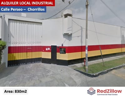 ALQUILER LOCAL INDUSTRIAL 830M2 - CHORRILLOS