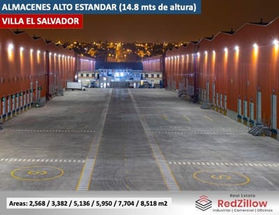 ALQUILER DE ALMACEN DE 5,950M2 (ALTURA 14.8 MTS) - VILLA EL SALVADOR