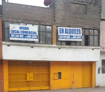VENTA O ALQUILER LOCAL COMERCIAL AV. LAS TORRES  140M2  ( 8X17.5)   ATE