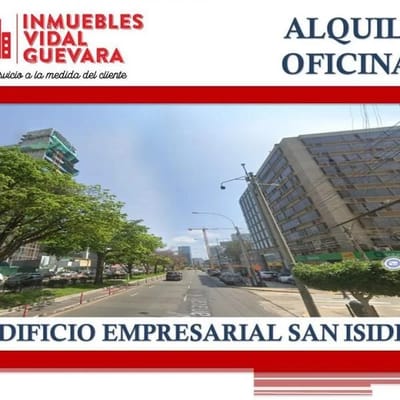 ALQUILER DE OFICINA AMOBLADA  M  CERCA A CANAVAL Y MOREYRA SAN ISIDRO