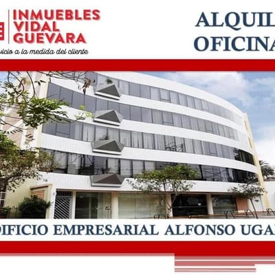 ALQUILER DE OFICINA IMPLEMENTADA  M EDIFICIO ALFONSO UGARTE  MIRAFLORES