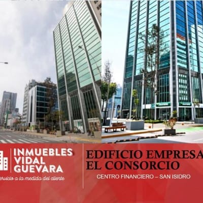 ALQUILER OFICINA IMPLEMENTADA  M EN EDIFICIO EL CONSORCIO  SAN ISIDRO