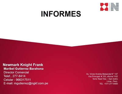 Alquiler de Oficina Implementada en Santiago de Surco