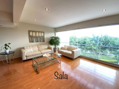 VENDO DEPTO SAN BORJA, DUPLEX,  FRENTE PARQUE, 200M2(4-5TO PISO)BBQ 3DORM