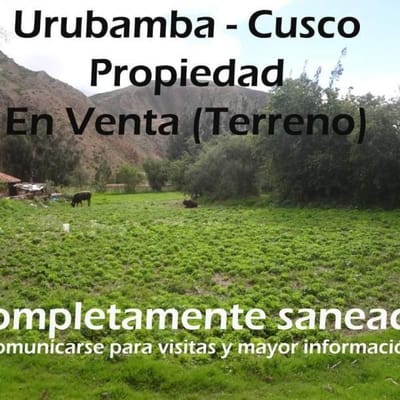 Venta de terreno en el Cusco Urubamba