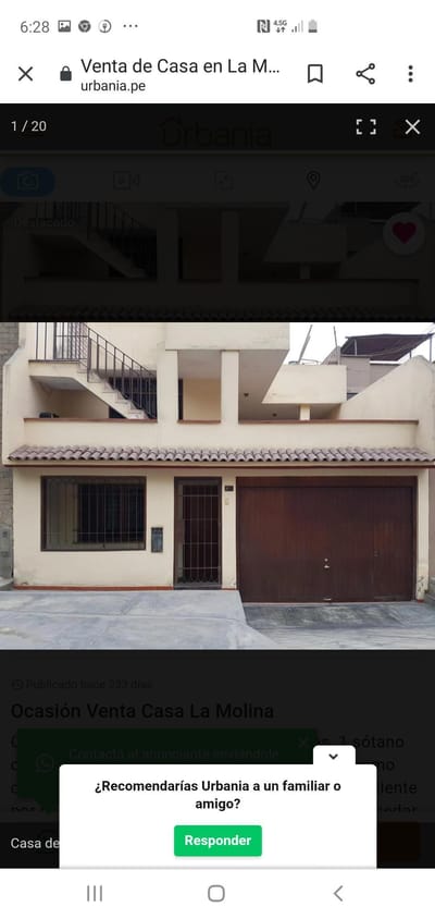 VENTA CASA LA MOLINA