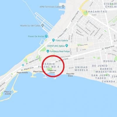 Vendo terreno de 6354m² a pasos del Real Felipe, Callao, Zonf RDM (hasta 7pisos)