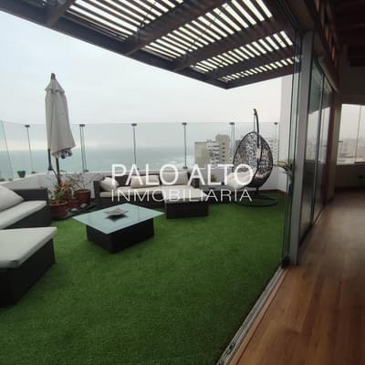 Alquilo Penthouse amoblado de 240m² con vista al al mar, Miraflores