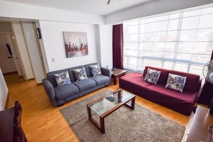 FLAT, VISTA A CALLE, AMOBLADO Y EQUIPADO