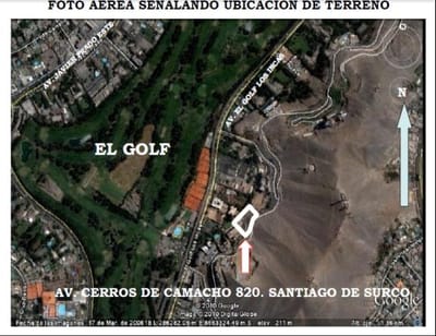 Venta de Terreno en Santiago De Surco