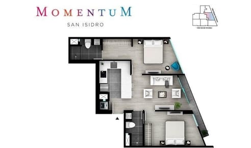 LINDO DPTO. EN VENTA  SAN ISIDRO