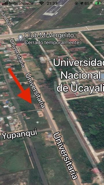 Venta de Terreno en Callería Pucallpa 