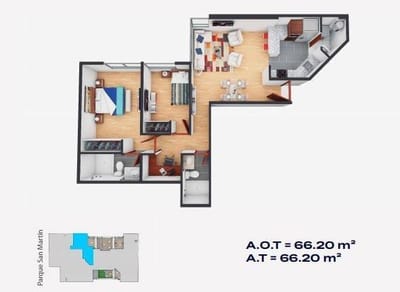 VENTA de DEPARTAMENTO en PUEBLO LIBRE- Calle Parque San Martín