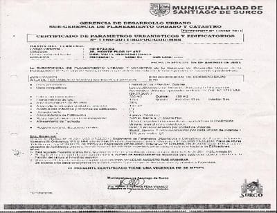 Venta de Terreno residencial en Santiago De Surco