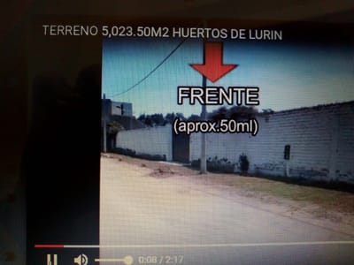 Venta de Terreno agrícola en Lurin