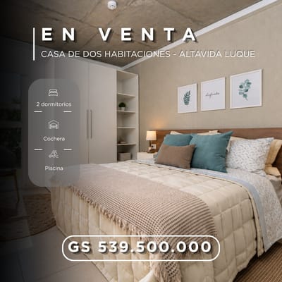 EN VENTA – CASA EN ALTAVIDA LUQUE