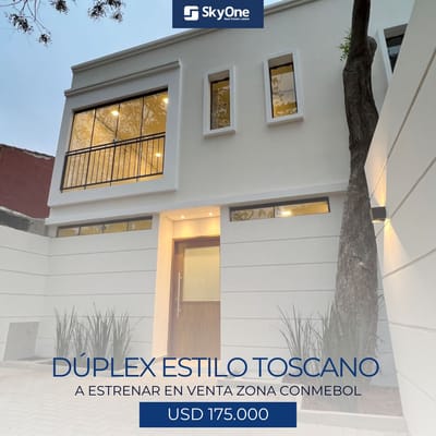 Vendo DUPLEX a estrenar! Zona Conmebol