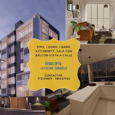 VENDO DEPARTAMENTO DE ESTRENO EN LA CALERA - SURQUILLO!!!!!!