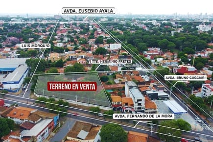 Terreno venta Pinoza Asunción 