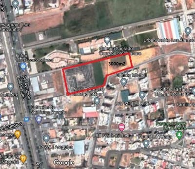 VENDO TERRENO  EN AVENIDA AVIACION - CERRO COLORADO