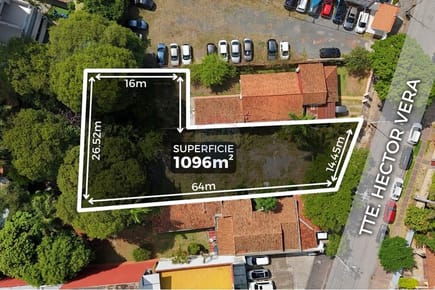 EN VENTA TERRENO COMERCIAL y RESIDENCIAL EN VILLAMORRA 1.100 M2
