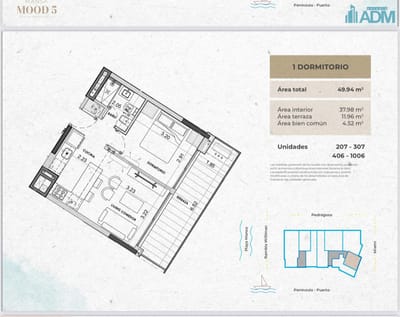 Apartamento 1 dormitorio en venta en proyecto de categoría, excepcional ubicacion