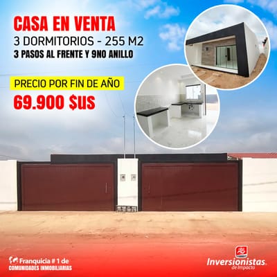 ASA 3 DORMITORIOS DE LUJO EN VENTA